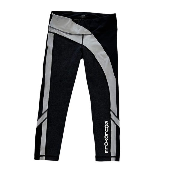 SoulCycle Cropped Leggings with Logo on Leg S athletic biking cycling - Picture 5 of 12